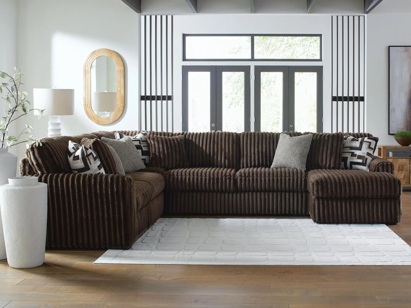 Midnight-Madness Sectional with Chaise