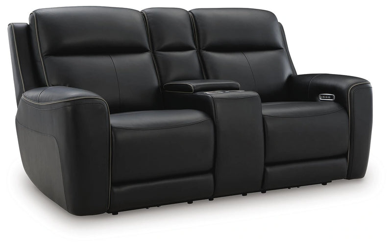 5Z-Comfort Power Reclining Loveseat with Console