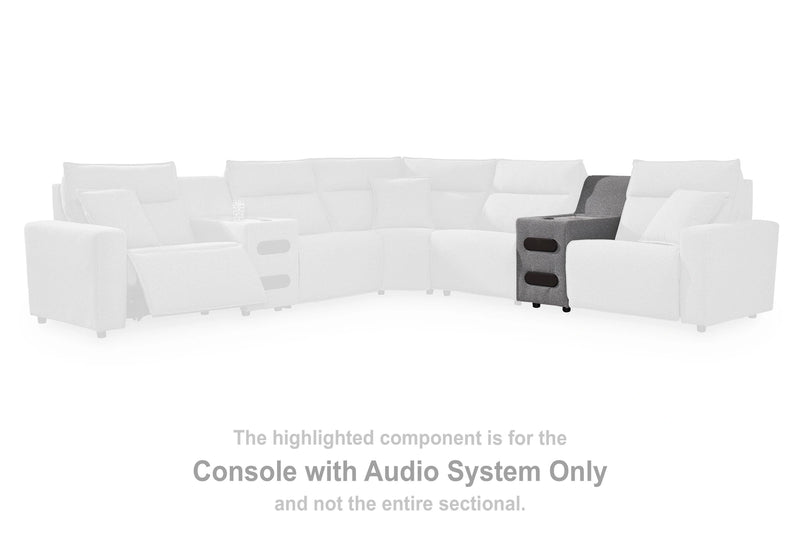 Modmax II Reclining Sectional with Chaise and Audio Console