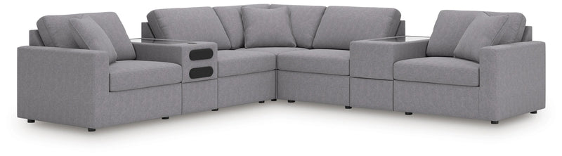 Modmax Balanced Sectional with Audio and Storage Consoles