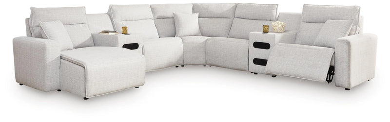 Modmax II Power Reclining Sectional with Chaise and Audio Consoles