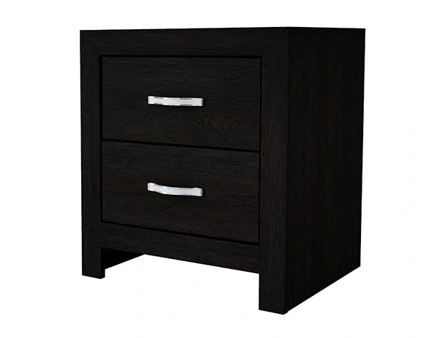 Crown Mark Furniture Jaylen 2 Drawer Nightstand in Black image