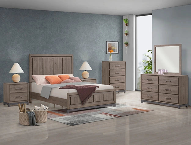 Crown Mark Furniture River Dresser Mirror in Brown image