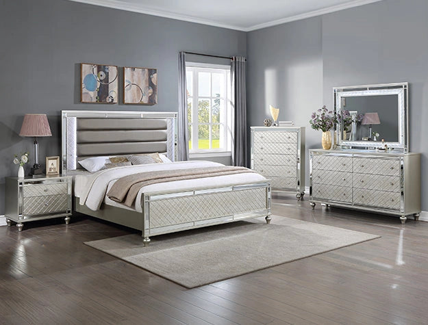 Crown Mark Furniture Cristian 5 Drawer Chest in Beige image