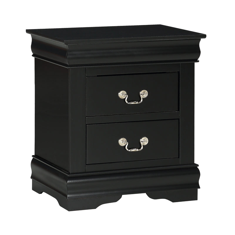 Louis Philip Nightstand Black
