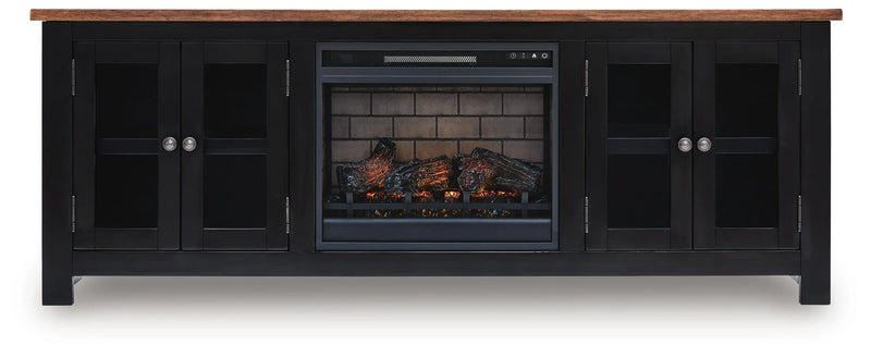Wildenauer 76" TV Stand with Electric Fireplace