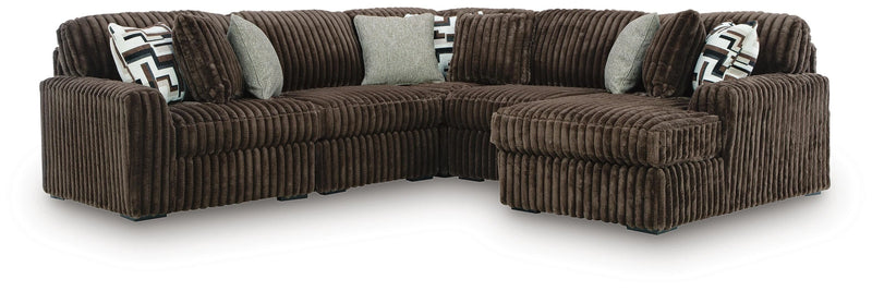 Midnight-Madness Sectional with Chaise