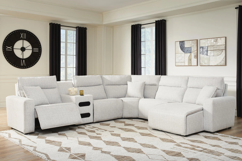 Modmax II Reclining Sectional with Chaise and Audio Console