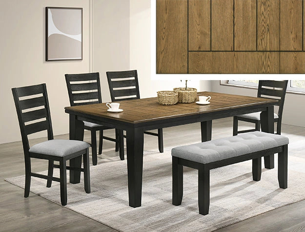 Bardstown Dining Table Wt Charcoal