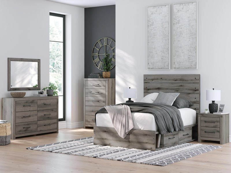 Graystorm Bed with Storage