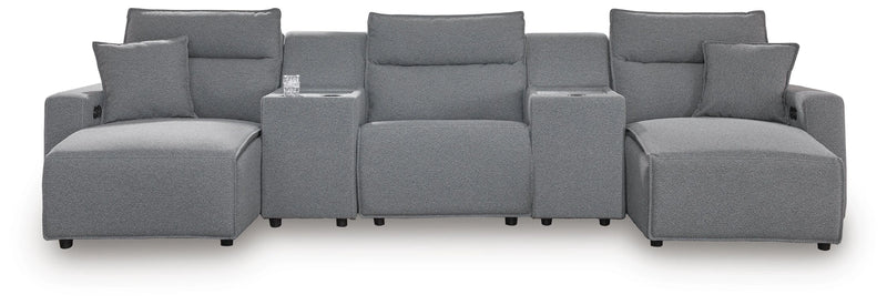 Modmax II Power Reclining Sectional with Chaise and Consoles