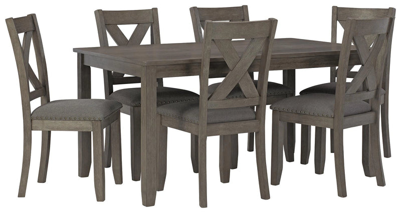 Caitbrook Dining Table and Chairs (Set of 7)