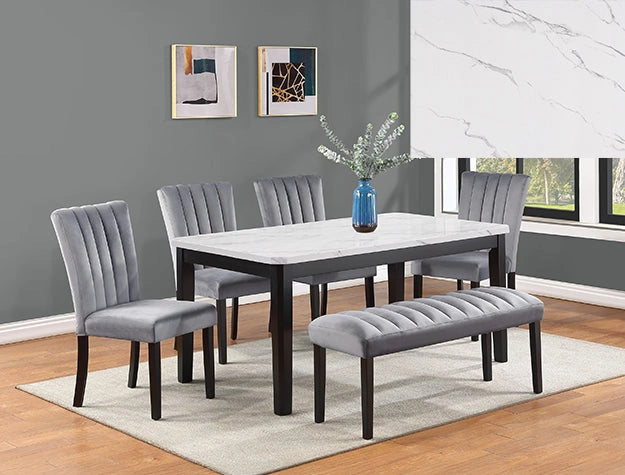 Pascal Light Gray Bench