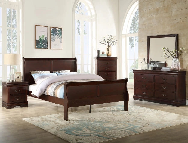 Crown Mark Furniture Louis Philip Dresser in Dark Cherry image